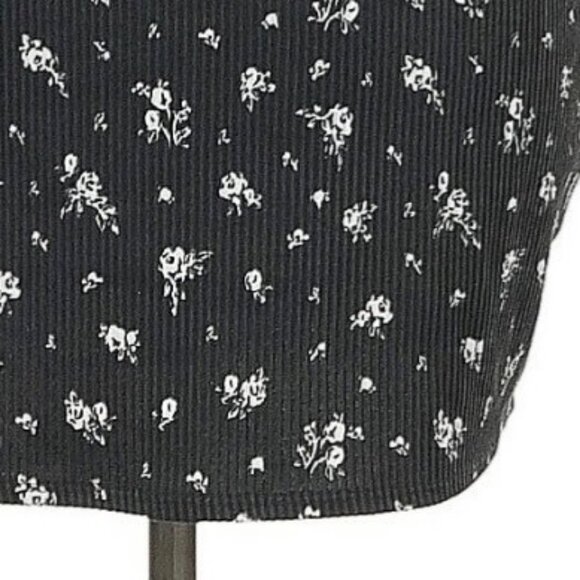 Divided x H&M Black White Floral Strappy Bodycon Mini Dress Croquette Y2K Revive - Picture 13 of 16